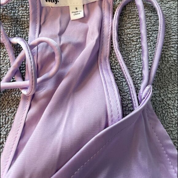 3/$25 BY THE WAY Revolve Lavender Wrap Top.Size S - Picture 11 of 11